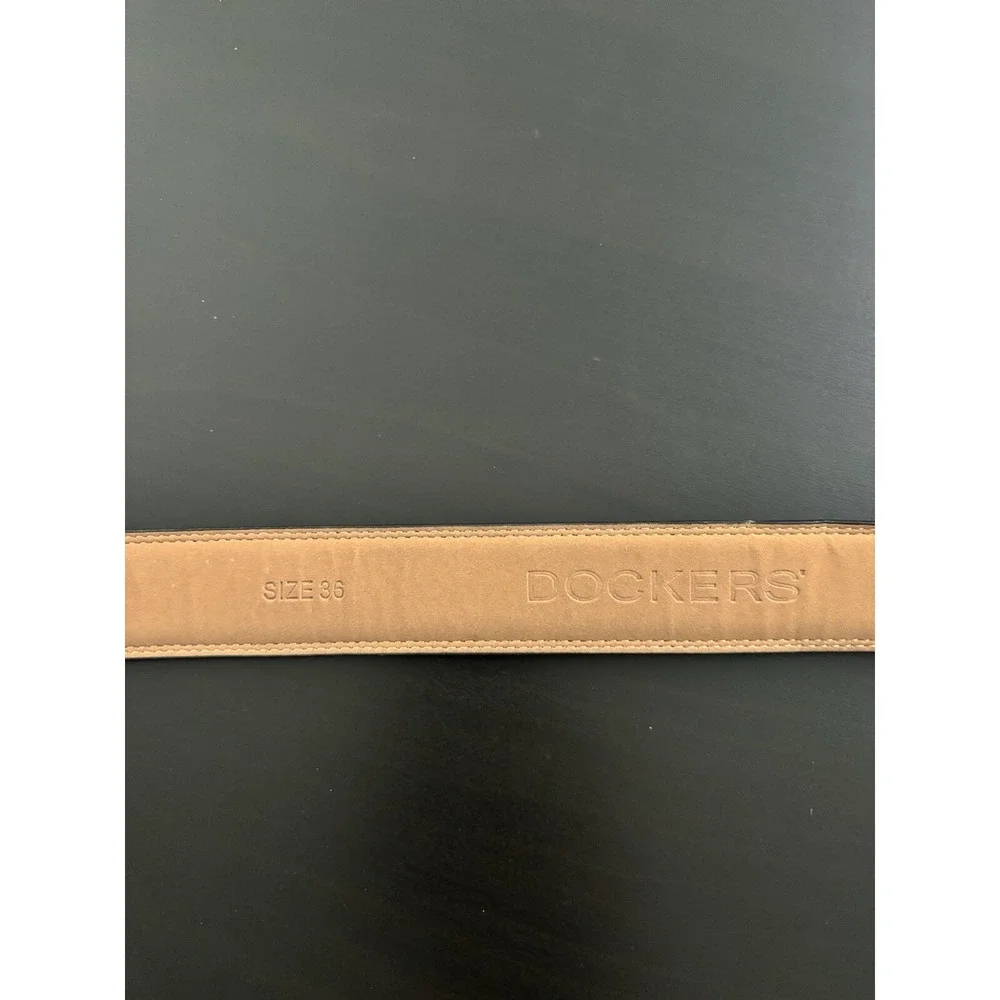Dockers Leather‎ Dress Belt Walnut Brown Size 36 Men's